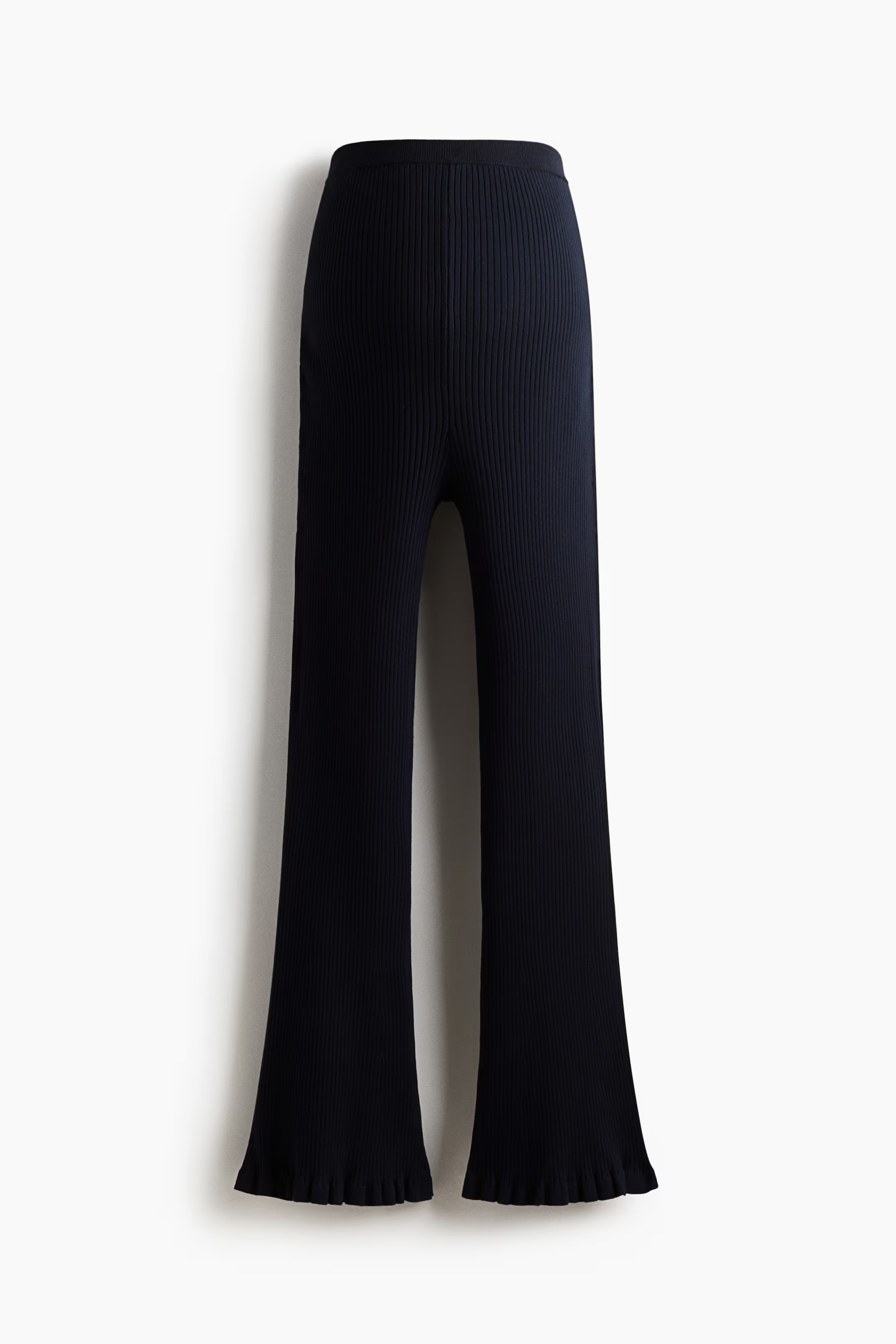 MAMA Flared rib-knit trousers | H&M (US + CA)