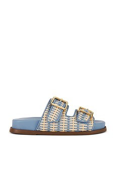Schutz Naomi Sandal in Bege & Sky Blue from Revolve.com | Revolve Clothing (Global)
