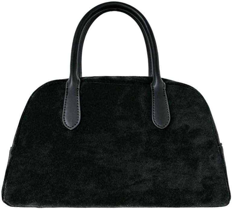 JOLLQUE Suede Handbag for Women,Vintage Top Handle Shoulder Bag,Retro Winter Autumn Work Tote Pur... | Amazon (US)