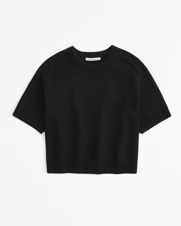 The A&F Madeline Crew Sweater Tee | Abercrombie & Fitch (UK)