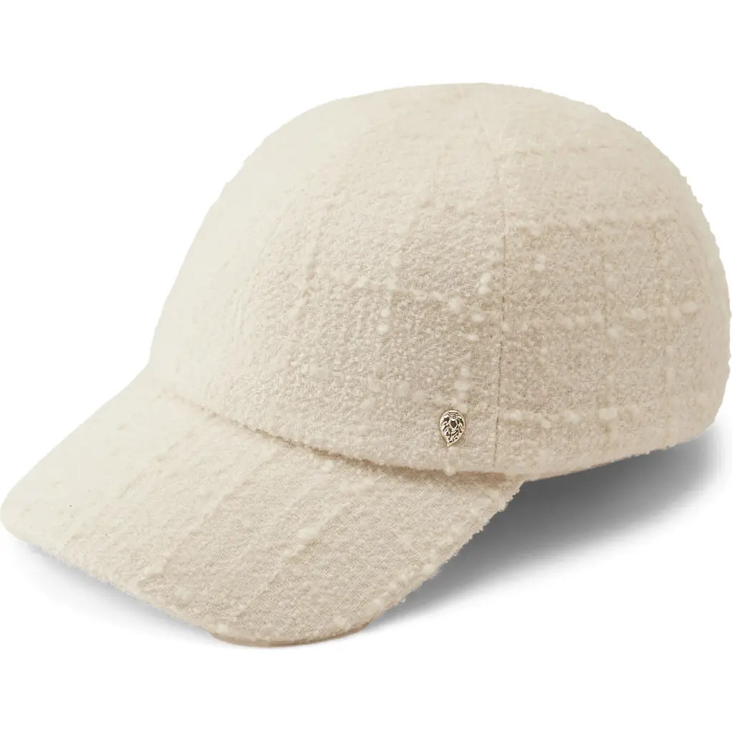Helen Kaminski Chalamet Bouclé Baseball Cap in Cream at Nordstrom Rack | Nordstrom Rack
