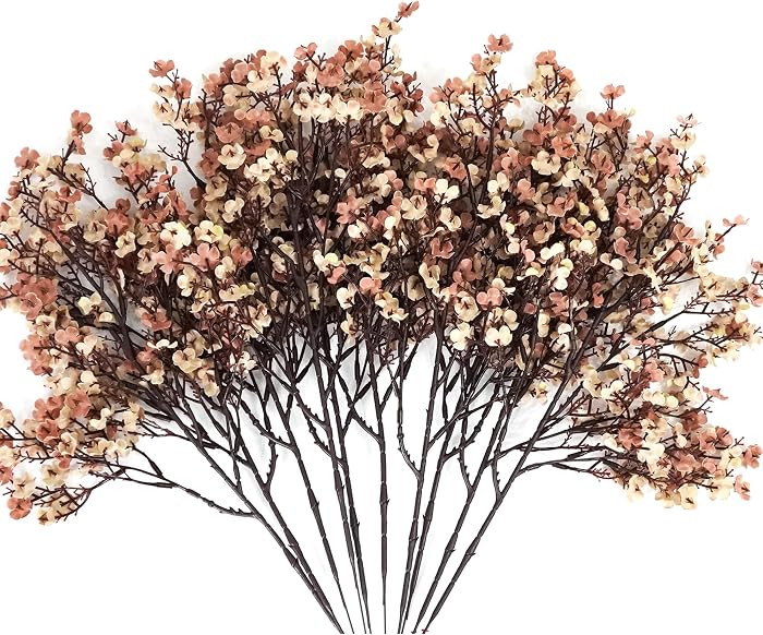 10 Pcs Babys Breath Artificial Flowers Bulk Real Touch Flowers Fake Flowers Silk Flowers for Home... | Amazon (US)