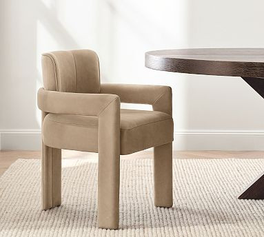 Modern Farmhouse Fully Leather Armchair | Pottery Barn (US)