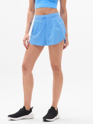 Glide Ultra High Rise Perforated Run Short | Athleta