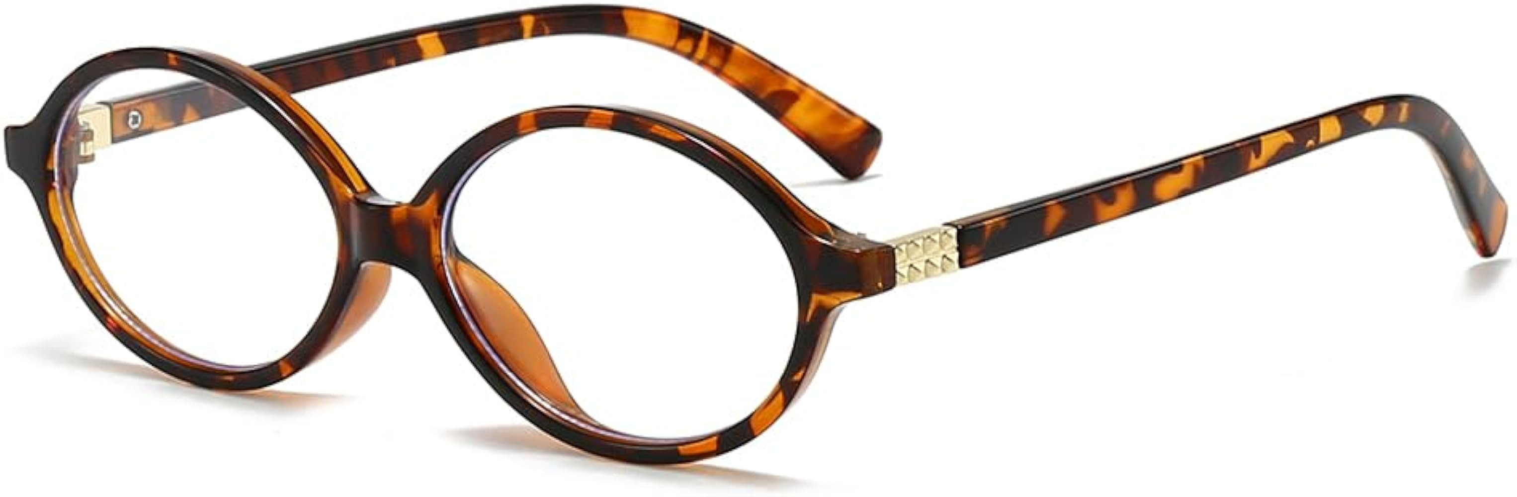 YAMEIZE Retro Oval Blue Light Blocking Glasses for Women Men Small Anti Blue Light Eyeglasses Com... | Amazon (UK)