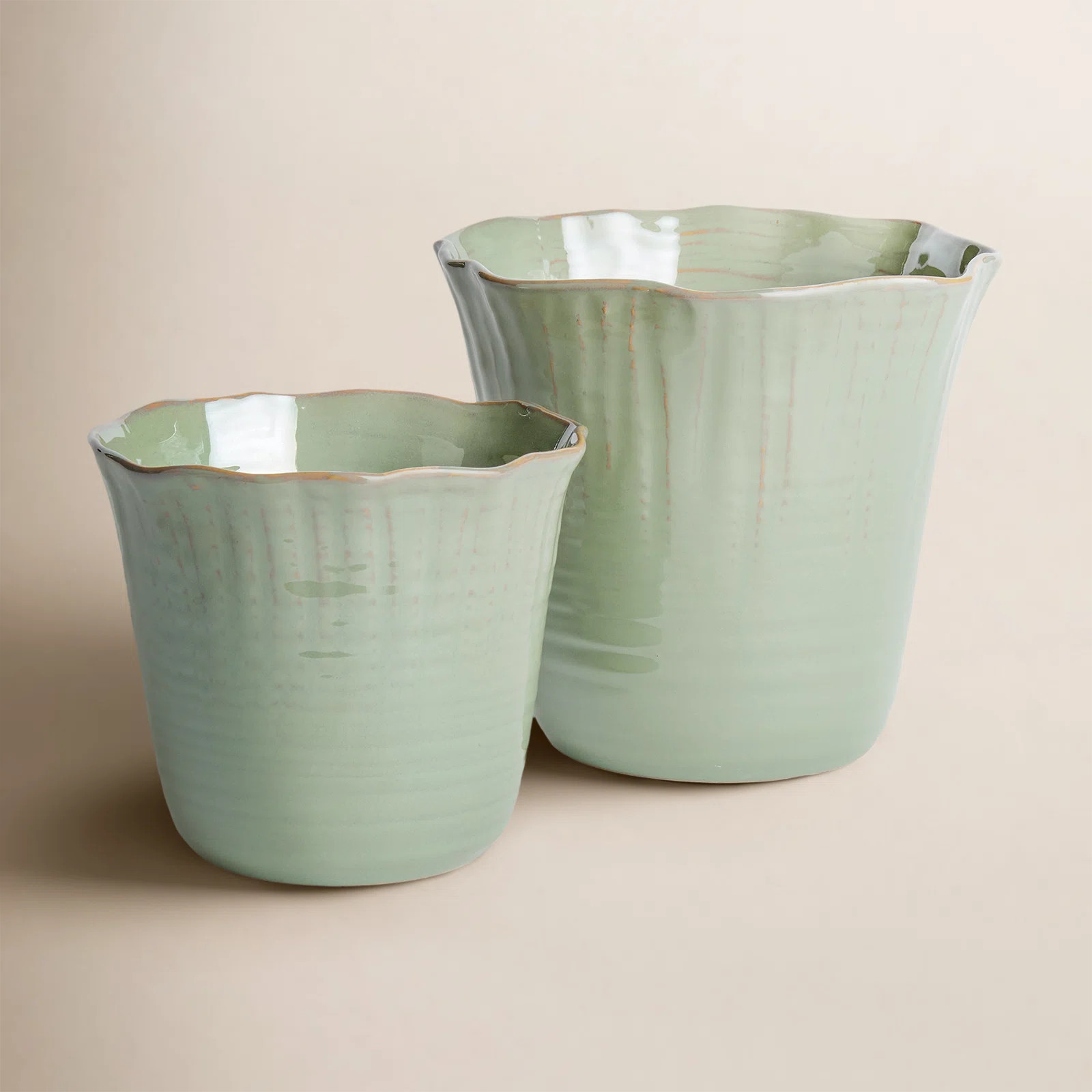 Marcel Handmade Ceramic Pot Planter - Set of 2 | Birch Lane