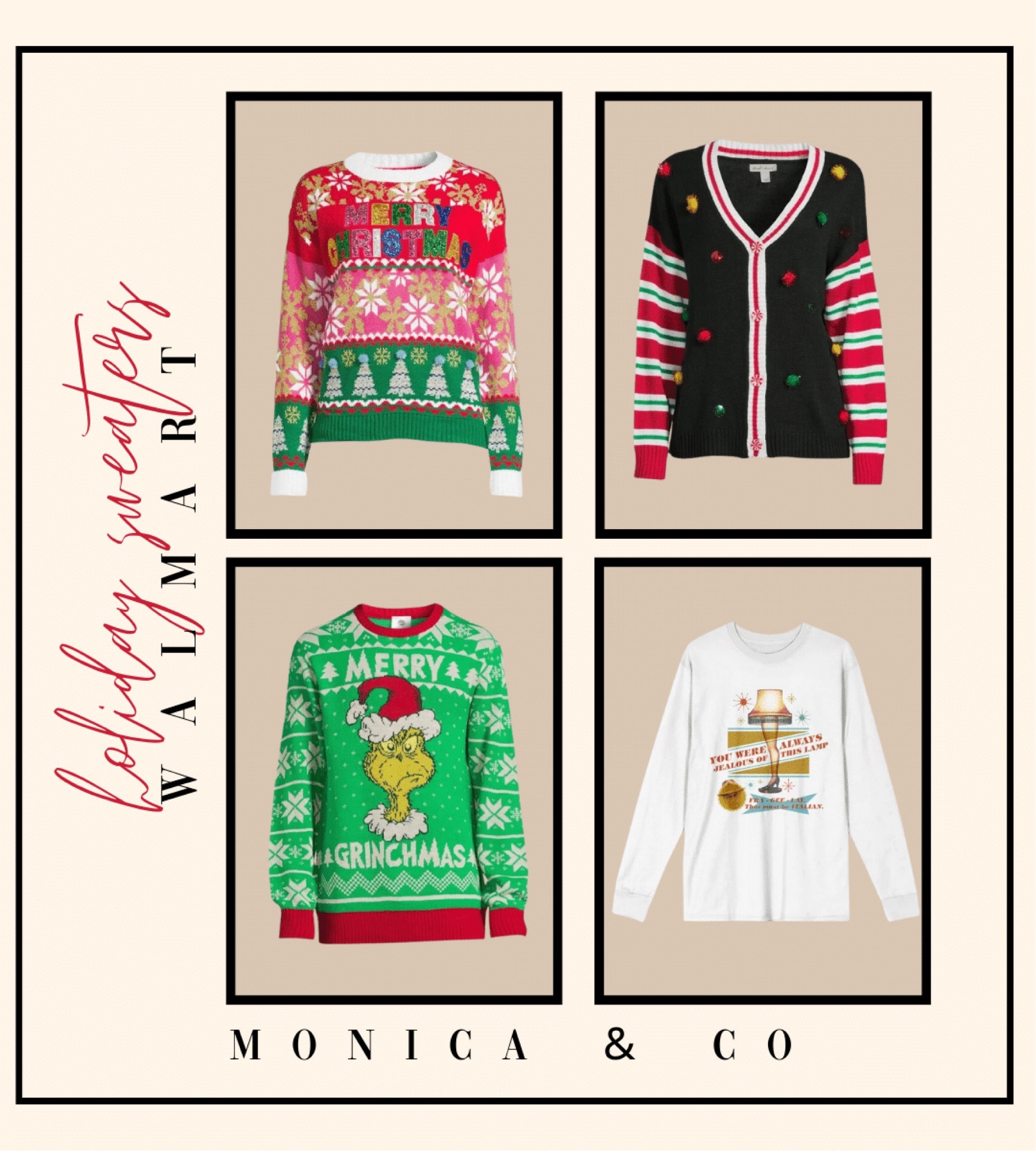 Walmart Holiday Sweaters 

Christmas sweaters  ugly holiday sweaters  affordable event sweaters  Walmart fashion  budget friendly holiday outfit 

#LTKSeasonal #LTKHoliday #LTKfindsunder50