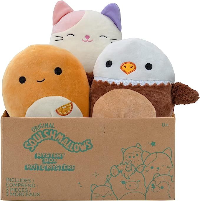 Amazon.com: Squishmallows Official Kellytoy Plush 8" Plush Mystery Box Three Pack - Styles Will V... | Amazon (US)