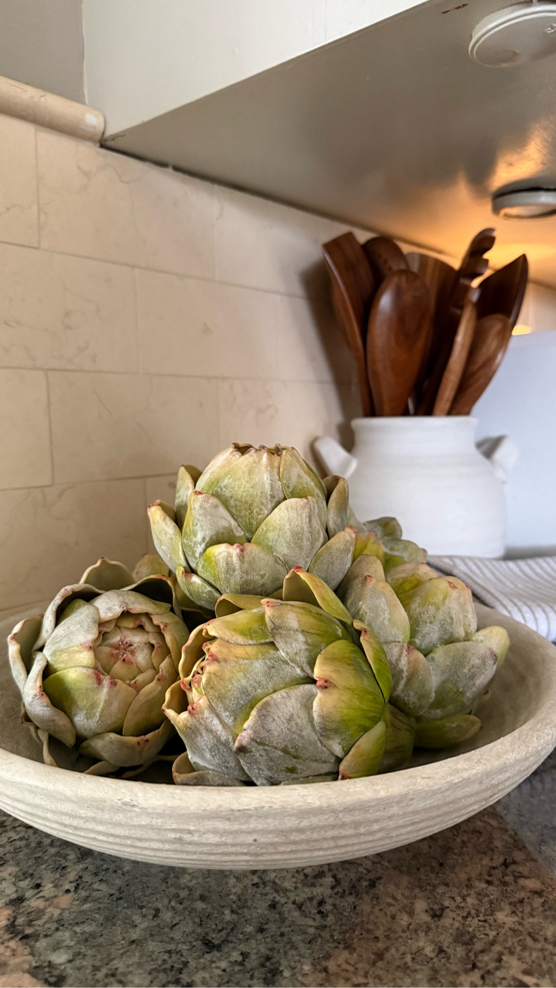 I love these photo artichokes. They have been in my home for years and they move all around -currently they’re beautiful in the kitchen.

#LTKHome