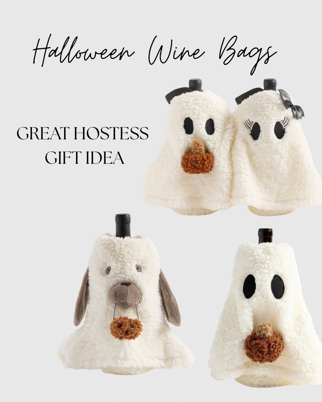 These Halloween wine bags are the cutest hostess gift idea! 🎃👻 Elevate your wine bottle and show up in style this spooky season. Linking them in my LTK—trust me, your friends will LOVE these!

#LTKHalloween #LTKGiftGuide #LTKHoliday
