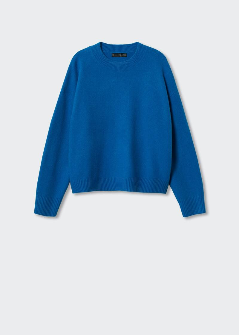 Round-neck knitted sweater | MANGO (US)