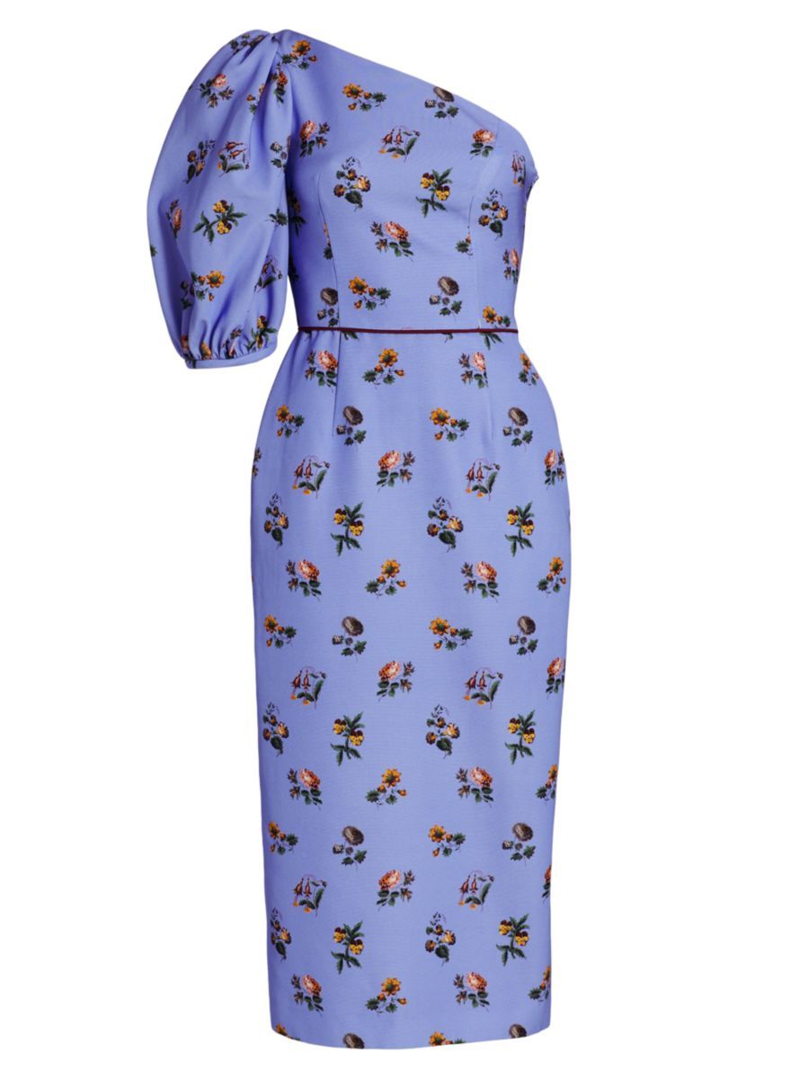 Markarian Laurel One-Shoulder Floral Dress | Saks Fifth Avenue