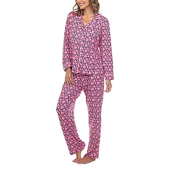White Mark Womens Long Sleeve 2-pc. Pant Pajama Set | JCPenney
