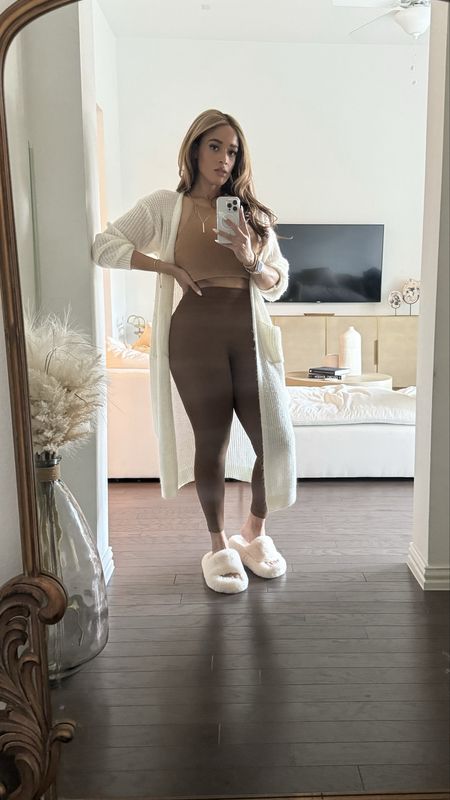 Cozy athleisure WFH days. So in love with these ribbed leggings and memory foam slippers. 

#LTKmidsize #LTKstyletip #LTKfindsunder50