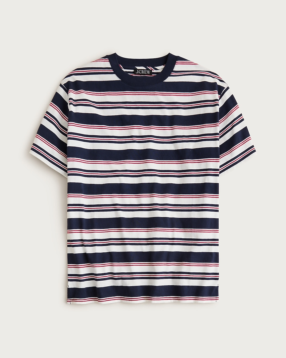 Boyfriend jersey oversized T-shirt in stripe | J. Crew US