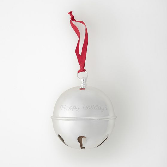Silver Jingle Bell Ornament | Mark and Graham