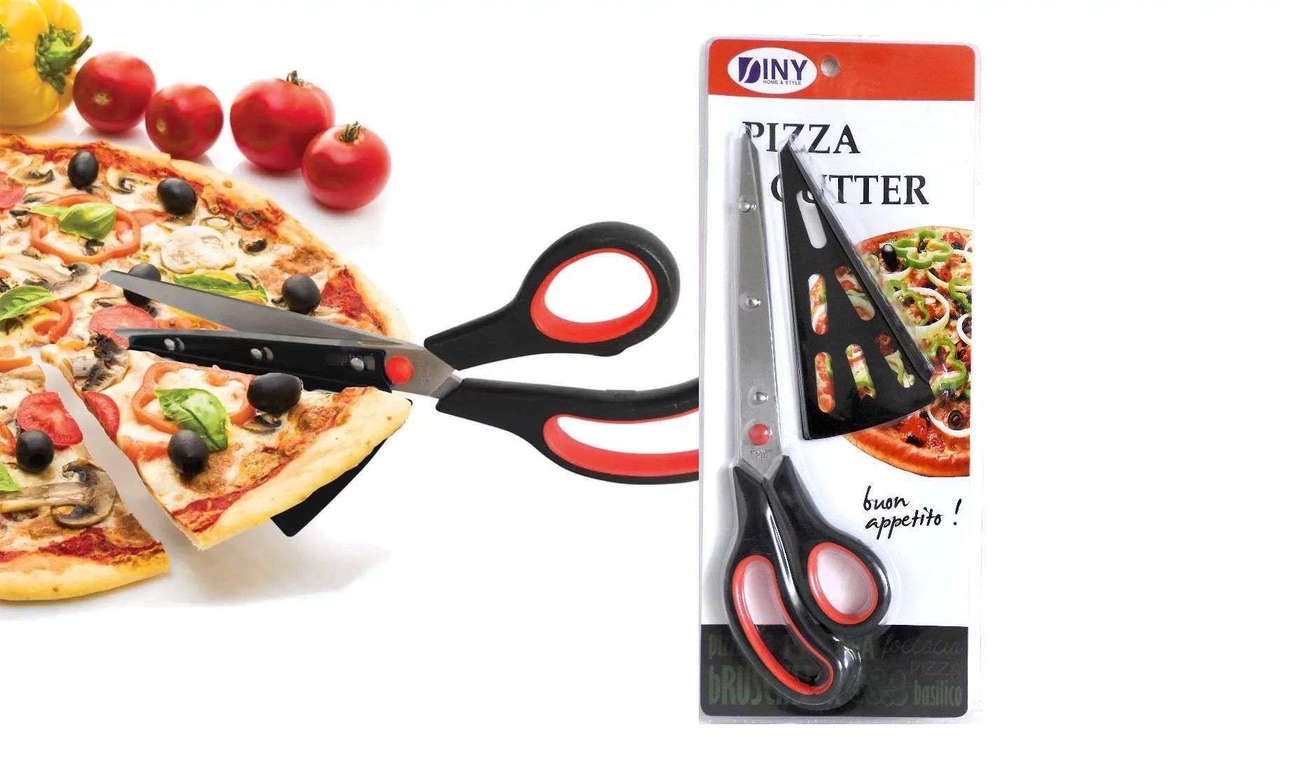 Pizza Scissors 11 Inch Stainless Steel Slide the Spatula Tip Under the Pie & Cut Away - Walmart.c... | Walmart (US)