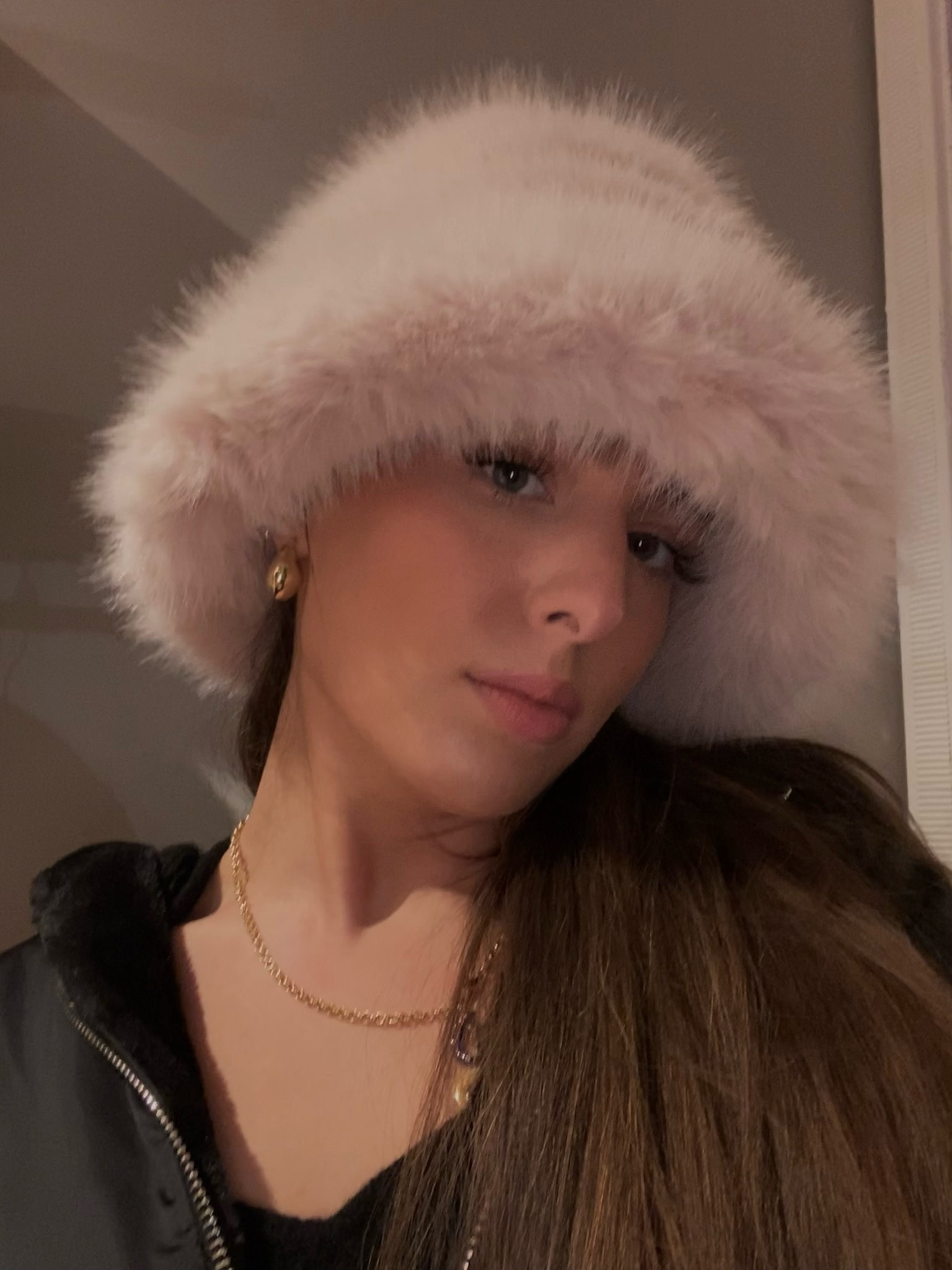 The cutest furry fuzzy hat from anthropology now on sale 30% off! Winter holiday accessories. Cozy winter style. Winter fashion trends. Fuzzy pink bucket hat. 

#LTKCyberWeek #LTKSeasonal #LTKHoliday