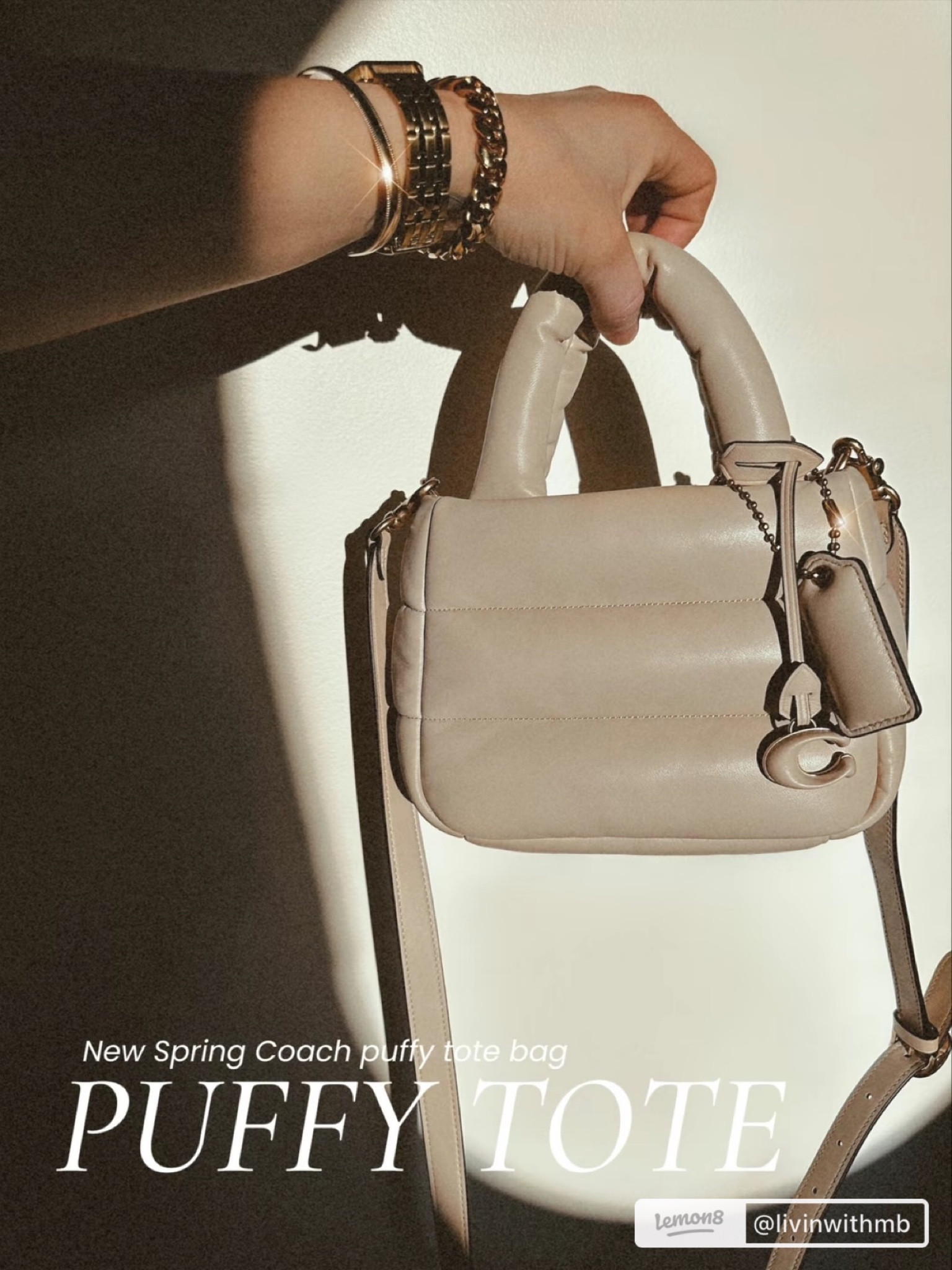 I HAD to have this mini Coach Pillow Tote for obvious reasons. It's neutral, puffy, small, yet it's so spacious.

It's like walking around with a chic marshmallow that holds your keys. 🥹

The cutest bag for Spring & Summer!

#LTKFind #LTKstyletip #LTKitbag