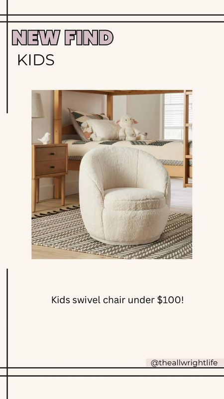 Are you kidding me with this new find?! A kid sized swivel chair for under $100. This is the only color, so you’d need to stain treat it beforehand to make it last  

#LTKKids #LTKBaby