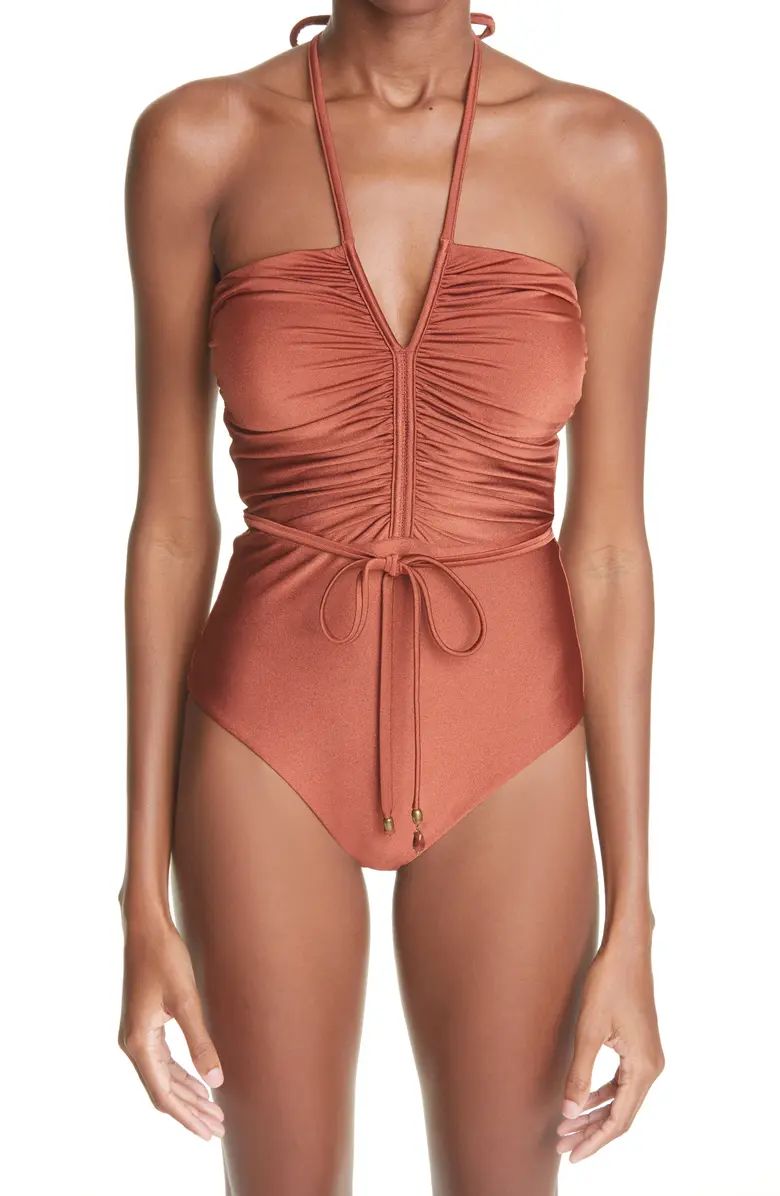 Andie Ruched One-Piece Swimsuit | Nordstrom