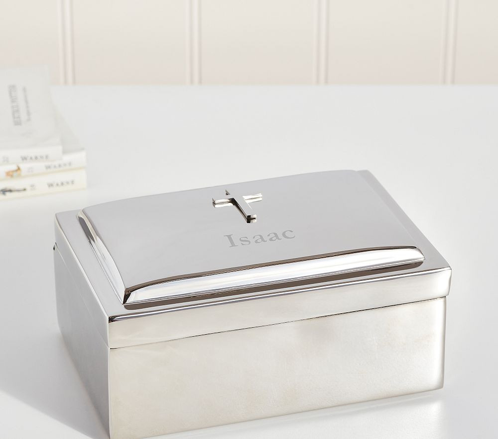 Silver Cross Keepsake Box | Pottery Barn Kids
