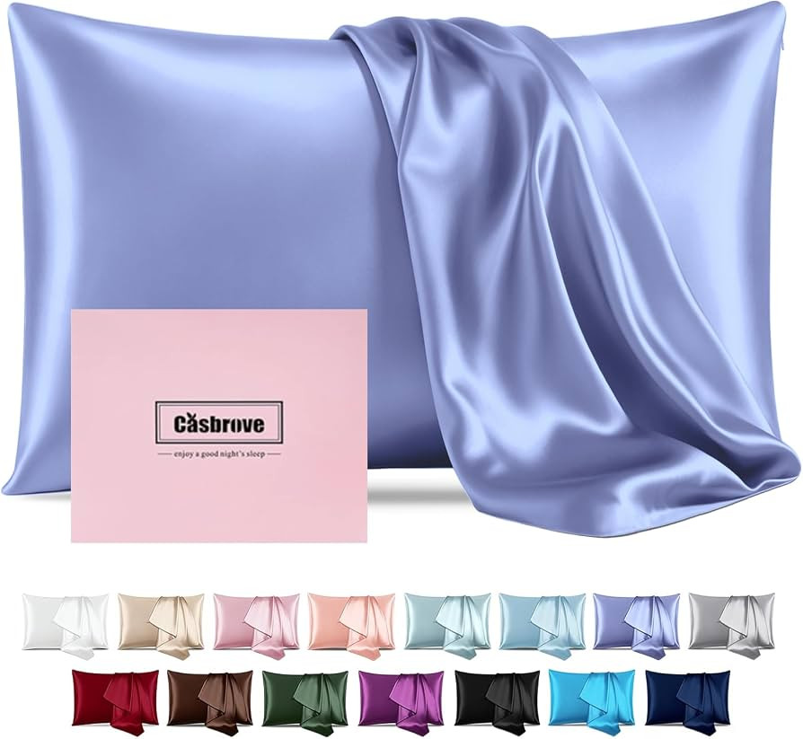 Silk Pillow Cases Mulberry Silk Pillowcases Soft Breathable Both Sided Natural Silk Pillowcase wi... | Amazon (US)