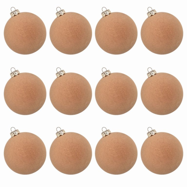 QenASHaing 12 Pcs Velvet Christmas Clearance Sales Balls Bulk Flocked Christmas Tree Ball - Walma... | Walmart (US)