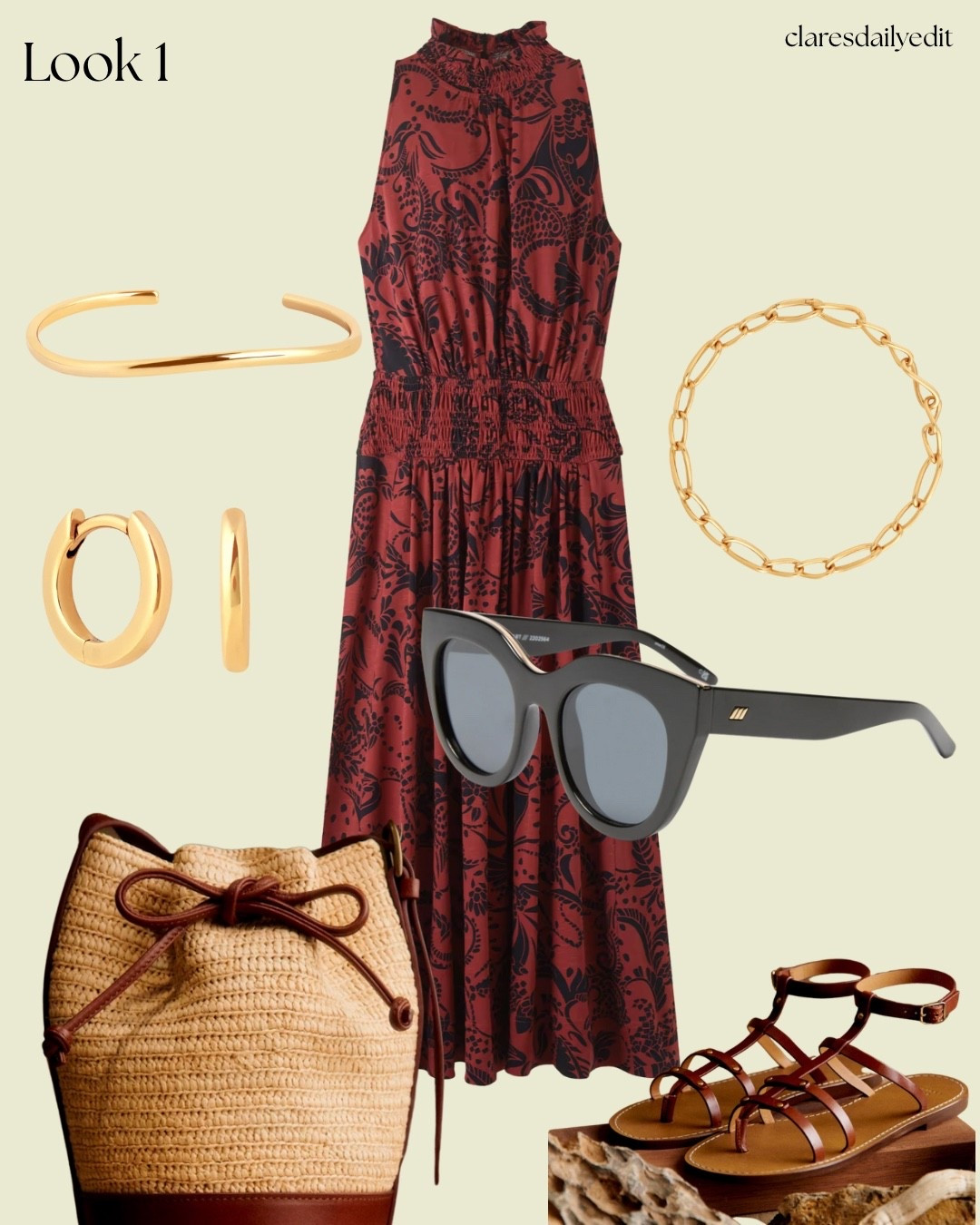 Everyday Outfit idea 

Simple gold jewellery 
Gold bangle 
Woven bucket bag
Gladiator sandals 



#LTKstyletip #LTKuk #LTKsummer