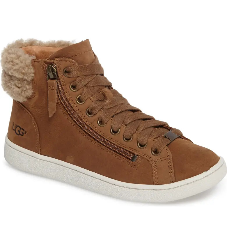 UGG® UGG Olive Genuine Shearling Cuff Sneaker | Nordstromrack | Nordstrom Rack
