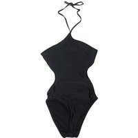 Aerie One Piece Swimsuit: Black Solid Pattern Swimwear - Size Small | ThredUp (US)