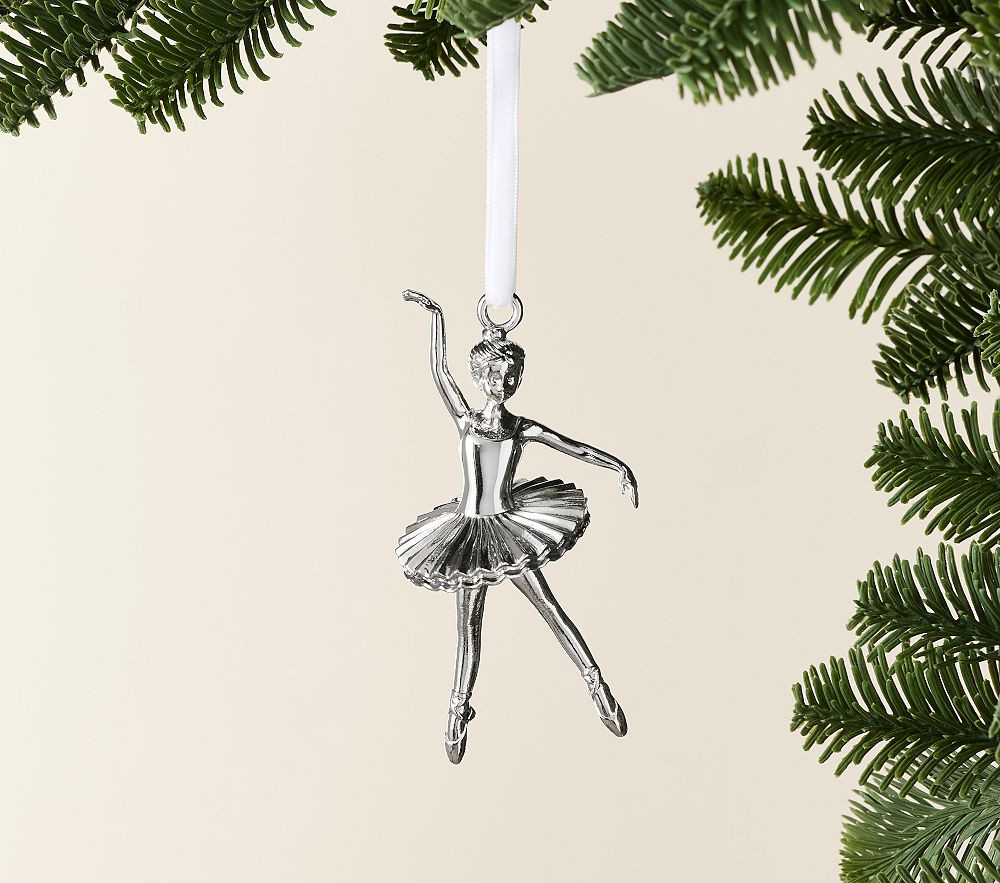 Ballerina Silver Keepsake Ornament | Pottery Barn Kids