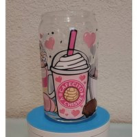 Pink Cafecito Y Chisme Libby Can Glass | Etsy (US)