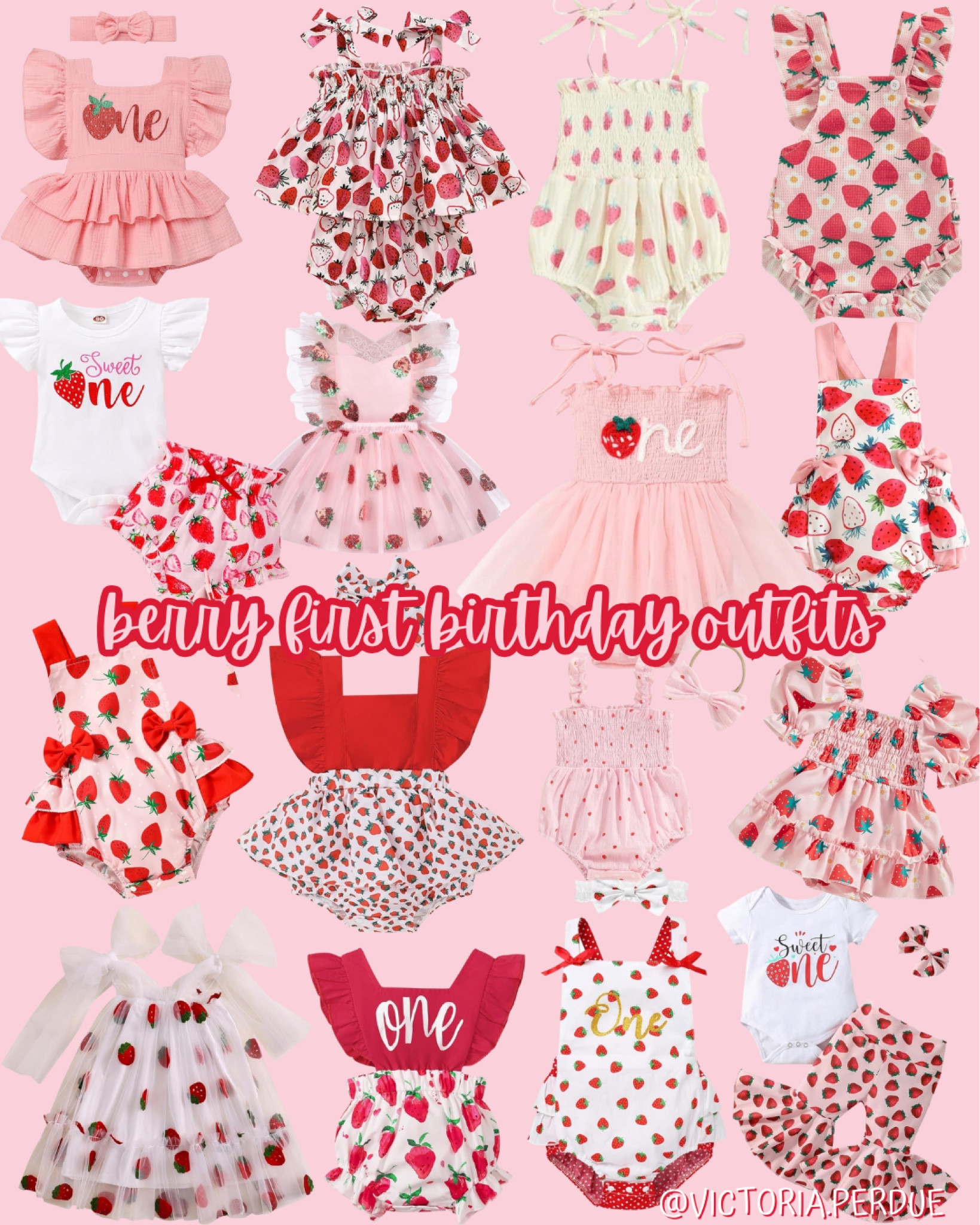 BERRY FIRST BIRTHDAY OUTFITS FROM AMAZON 🍓

#berryfirstbirthday #berrysweetbabyshower #berryfirst #firstbirthdayparty #firstbirthdaypartythemes #babyshower #berrybirthday #starwberryoutfits #starwberry #strawberryfestival #babygirl #babygirloutfits 

#LTKkids #LTKbaby #LTKparties