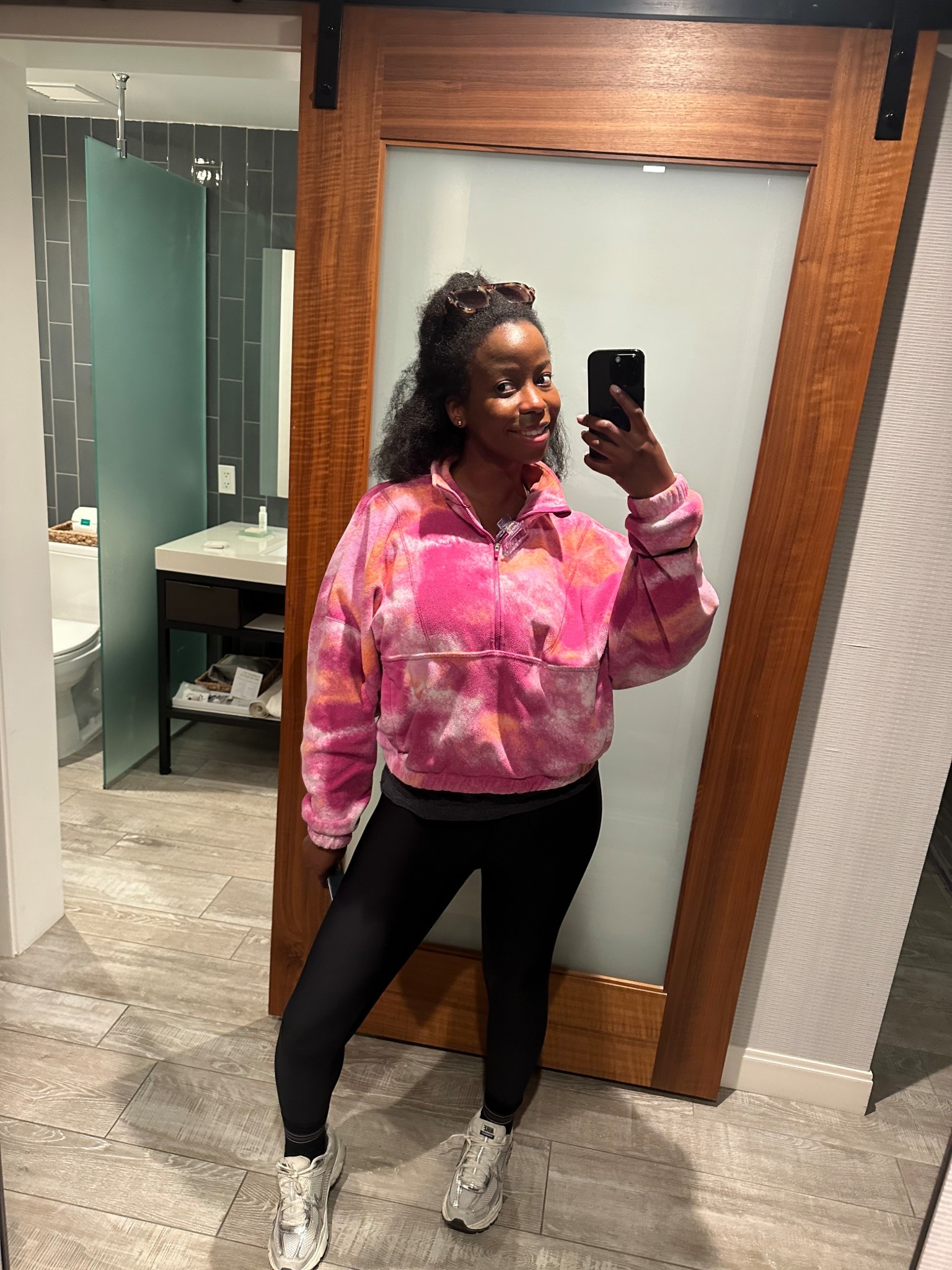 Casual Friendsgiving outfit quarter zip fleece, leggings with sneakers in Palm Springs 

#LTKGiftGuide #LTKCyberWeek #LTKHoliday