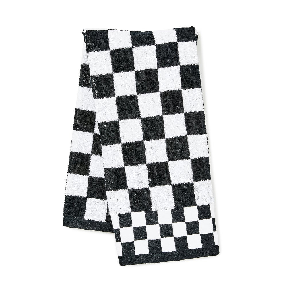 Black Check Hand Towel | MacKenzie-Childs
