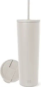 Simple Modern Insulated Tumbler with Lid and Straw | Iced Coffee Cup Reusable Stainless Steel Wat... | Amazon (US)
