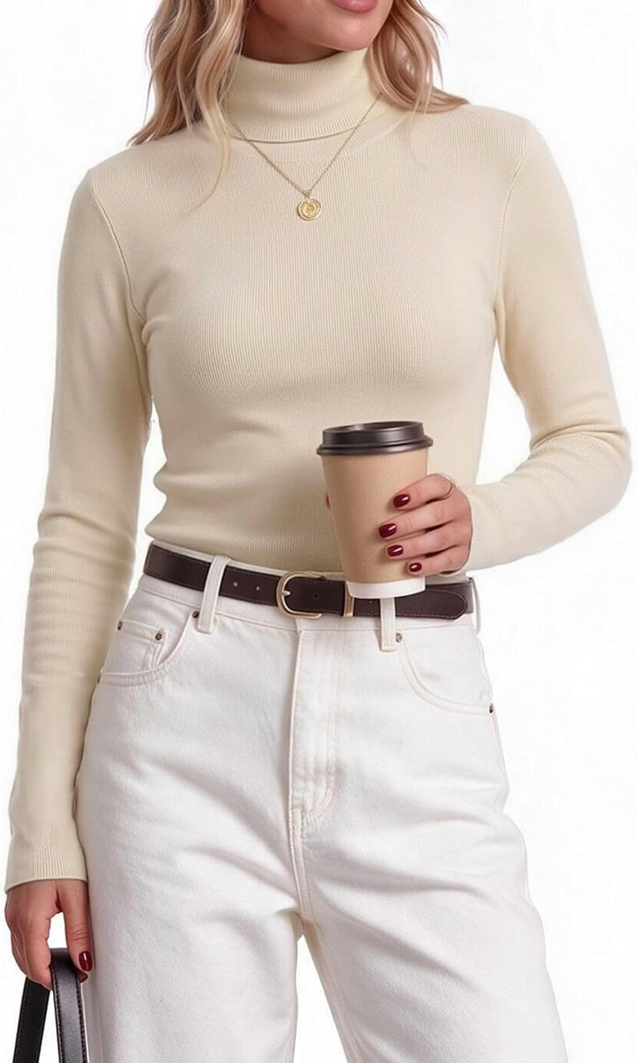 Zeagoo Womens Turtleneck Sweater Long Sleeve Tops Basic Fall Clothes | Amazon (US)