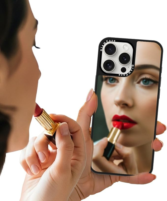 GlamCase Mirror Case for iPhone 15 Pro, iPhone 15 Pro Case - Reflective Hard TPU ShockProof Prote... | Amazon (UK)