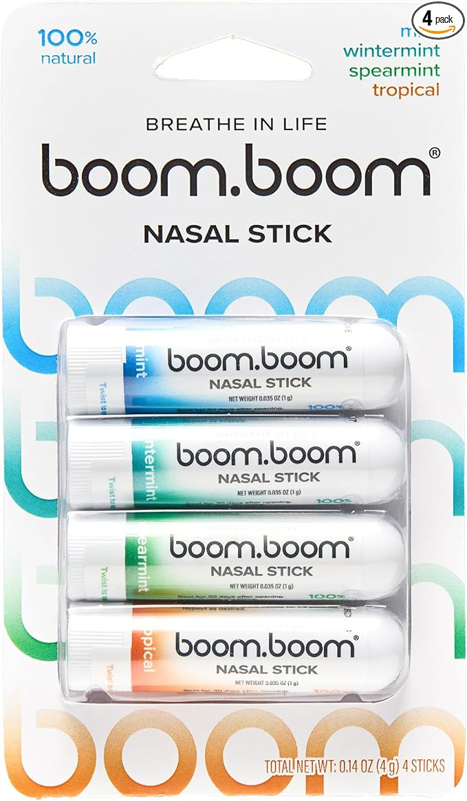BoomBoom Nasal Stick | Vapor Flow Technology | Cool Refreshing Sensation | Natural Mood Boost | S... | Amazon (US)