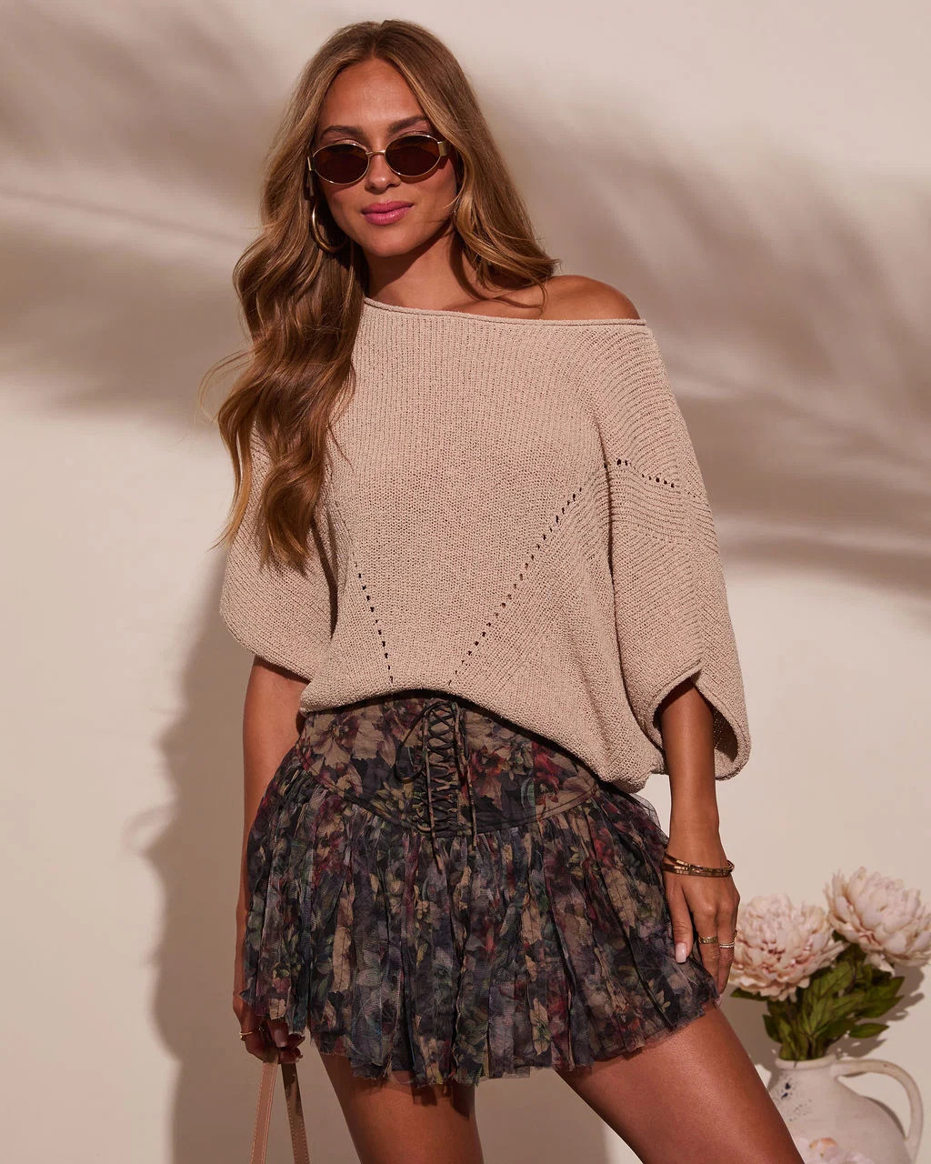 Lettie Short Sleeve Sweater Top | VICI
