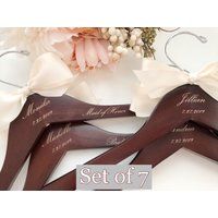 wedding gift, Wedding dress hanger, Custom Bridal Hangers, Bridesmaids gift, Wedding hangers with na | Etsy (US)