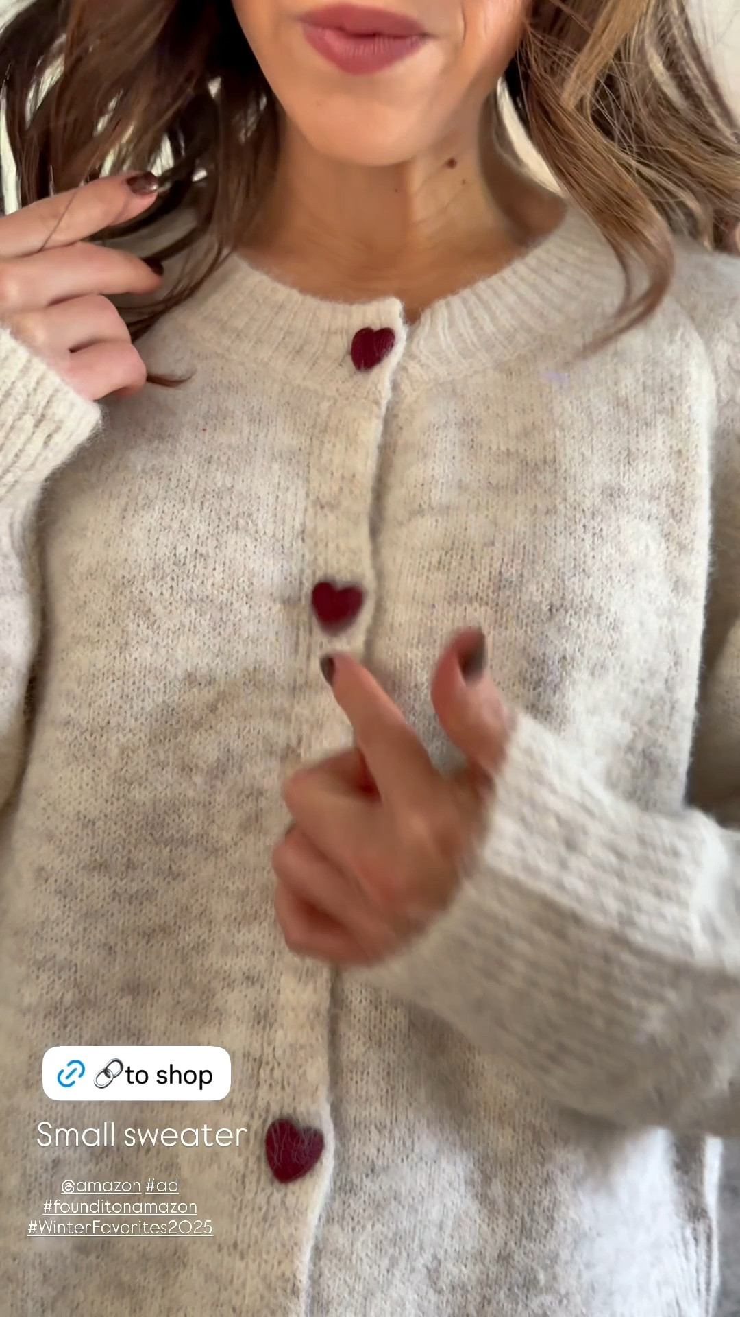 Small heart cardigan @amazon #ad #founditonamazon #WinterFavorites2025 

#LTKCyberWeek #LTKFindsUnder50 #LTKSaleAlert
