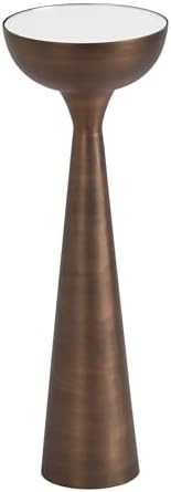 Kate and Laurel Chandon Mid-Century Sophisticated Drink Table; 8 x 8 x 23; Bronze; Glam Sculptura... | Amazon (US)