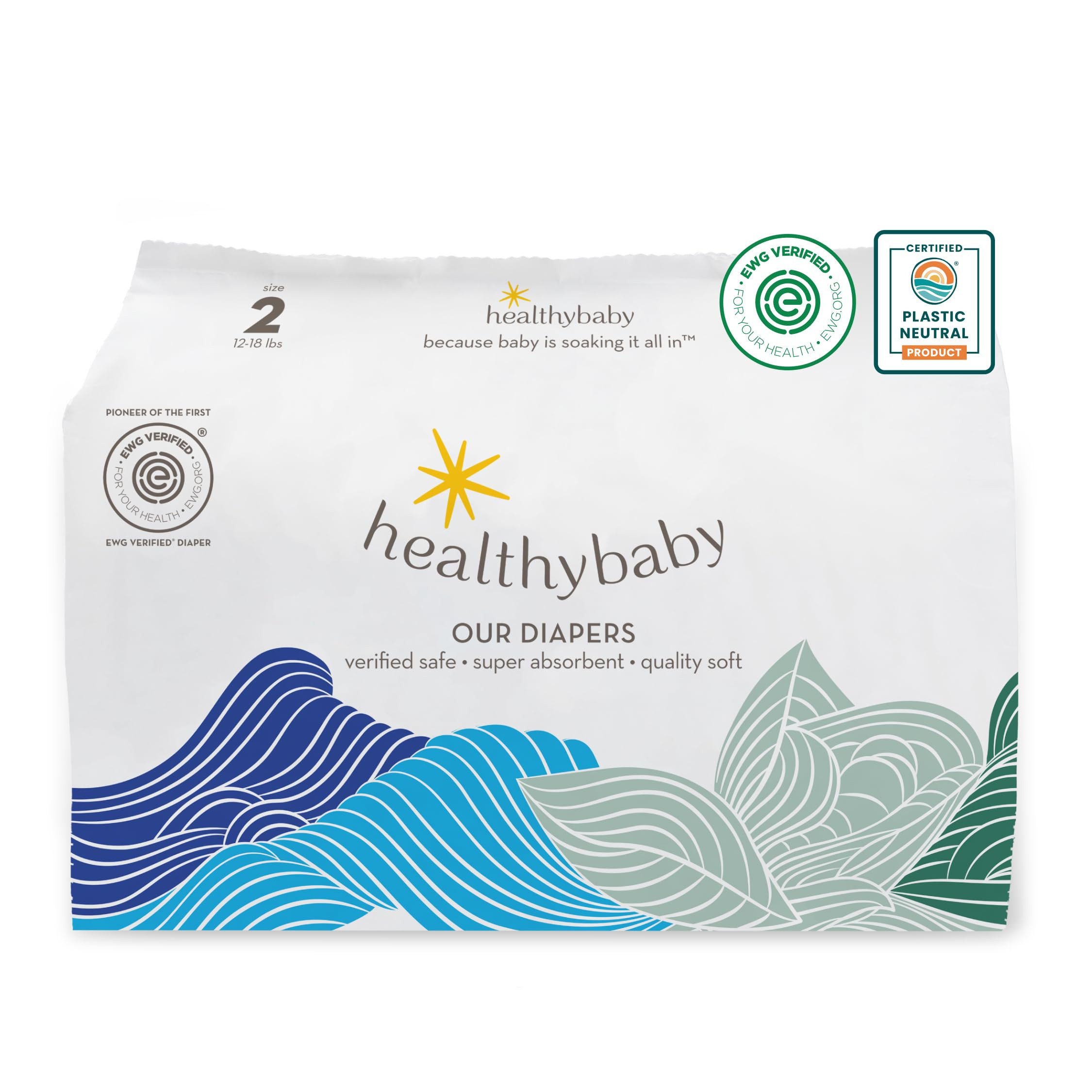 Our Diapers | The First EWG Verified & Microbiome-Friendly Diaper | 12-Hour Leak Protection | Mad... | Amazon (US)