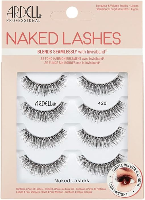 Ardell Naked Lashes 420 Multipack, Lightweight Natural Look, Invisiband for Comfort, Perfect for ... | Amazon (US)