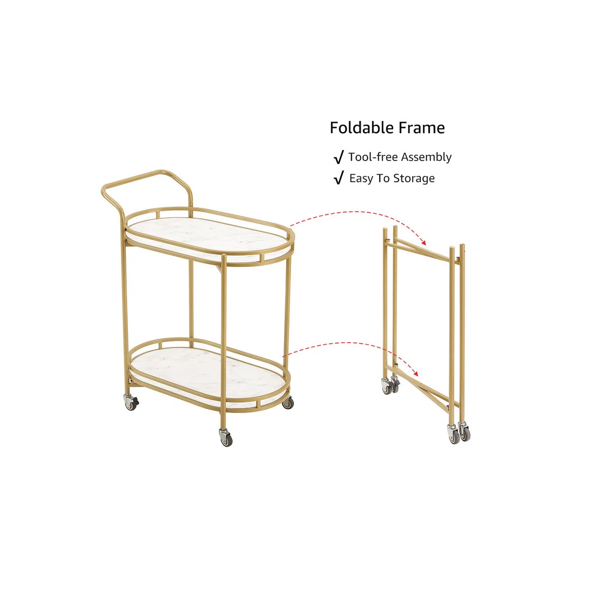 Banda Metal Bar Cart | Wayfair North America