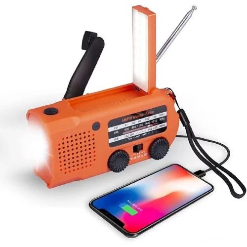 Mighty Rock Solar Emergency Hand Crank Radio 5000mAh, with Reading Lamp, LED Flashlight, SOS Alar... | Walmart (US)