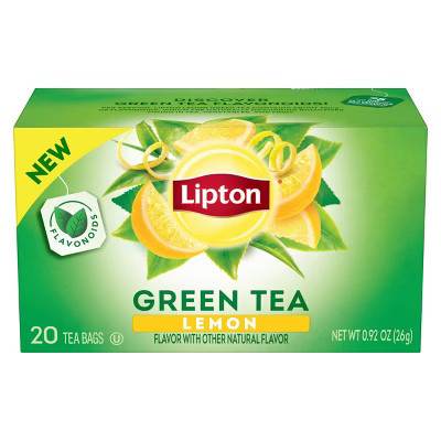 Lipton Green Tea Bags Lemon - 20ct/0.92oz | Target