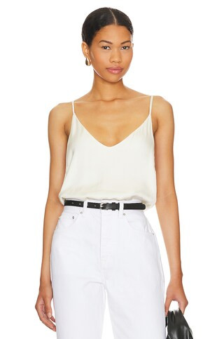 Bella Dahl V Neck Cami in Ivory White from Revolve.com | Revolve Clothing (Global)